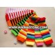 rainbow color leg warmer for baby wholesale leg warmer