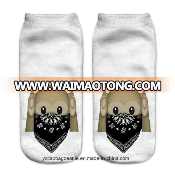 Digital Print Emoji Custom Socks