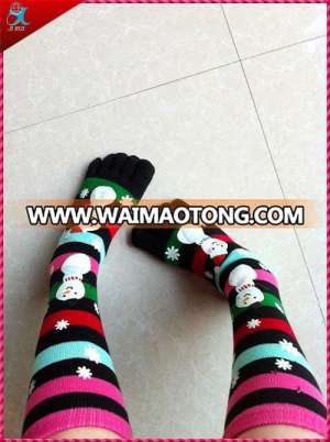 Five Toes Knitted Christmas Sock