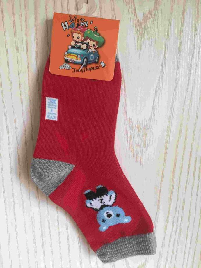 Quarter Cotton Cartoon Medium Size Baby Socks (JMBABY-M)