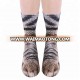 2018 fashion Crew feet cat  Novelty funny 3D Printed Paw Animal socks