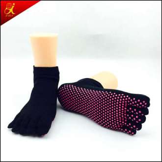 High Quality Cotton 5 Toe Yoga Socks